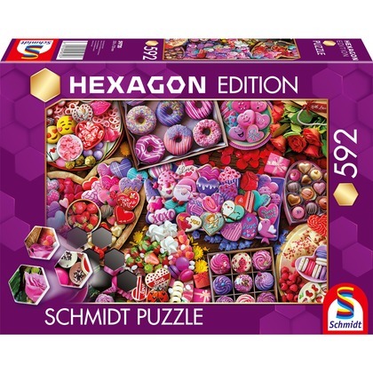 Puzzle 592 el. HEXAGON Ulubione smakołyki