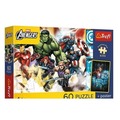 Puzzle 60 Avengers + plakat TREFL