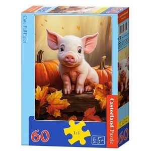Puzzle 60 Cute Fall Piglet CASTOR