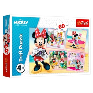 Puzzle 60 elementów Urocza Minnie