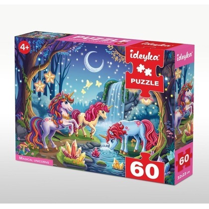 Puzzle 60 Magiczne jednorożce Grałamigłówka