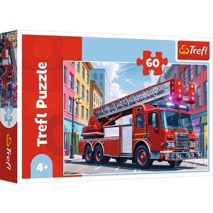 Puzzle 60  Wóz Strażacki 17405