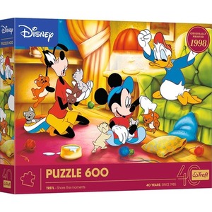 Puzzle 600 40-lecie Trefl Myszka Miki i Przyjaciele 37601