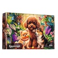 Puzzle 600 Flamingo - Psy w oranżerii TREFL
