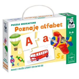 Puzzle 69 edukacyjne Poznaję alfabet 3-6 lat