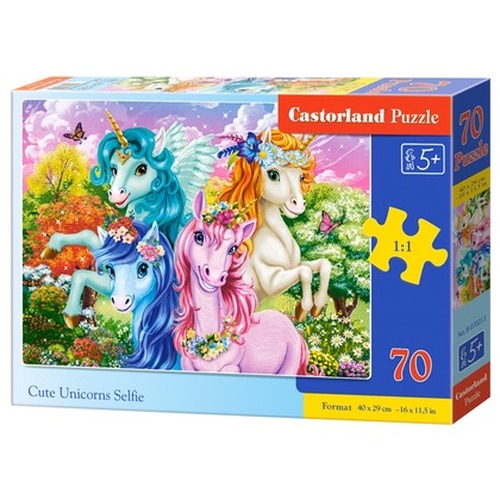 Puzzle 70 Cute Unicorns Selfie B-070213