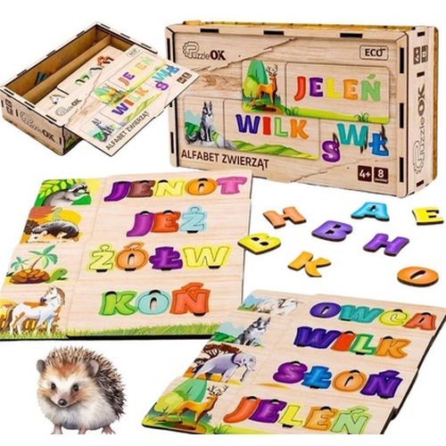 Puzzle alfabet zwierzat