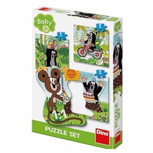 Puzzle Baby 3w1 Krecik i Przyjaciele na łące