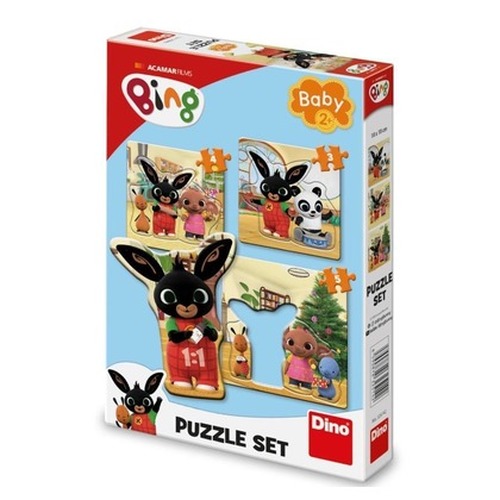 Puzzle Baby 3w1 Królik Bing 3, 4 i 5el