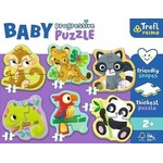 Puzzle Baby Progressive - Zwierzęta exotic TREFL