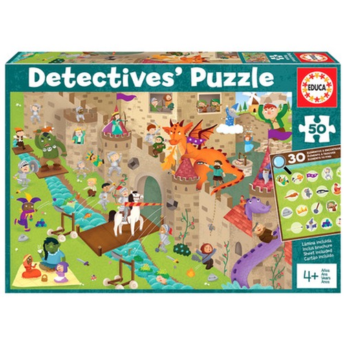 Puzzle detektywistyczne 50 el. Zamek