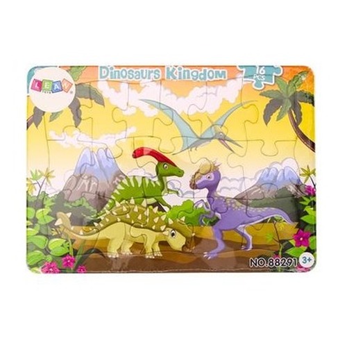 Puzzle dinozaury plansza 16el