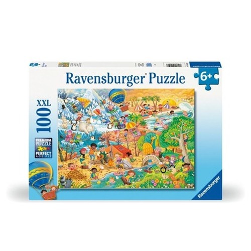 Puzzle dla dzieci 2D: 4 pory roku 100el