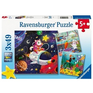 Puzzle dla dzieci 2D: Dzieci i nauka 3x49el