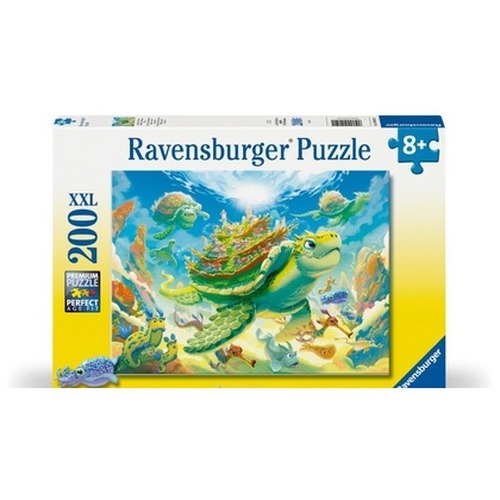 Puzzle dla dzieci 2D: Żółw 200el