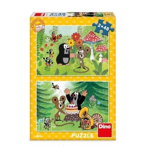 Puzzle dla dzieci Krecik i Myszka w ogrodzie