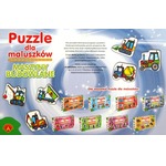 Puzzle dla maluszków - Maszyny budowlane