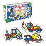 Puzzle dla maluszków - Maszyny budowlane