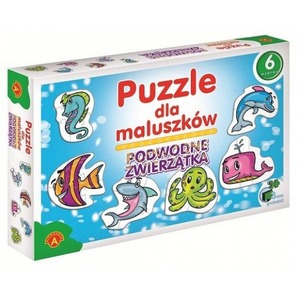 Puzzle dla maluszków - Podwodne zwierzątka