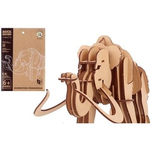 Puzzle drewniane 3D mityczne mamut prehistoryczny