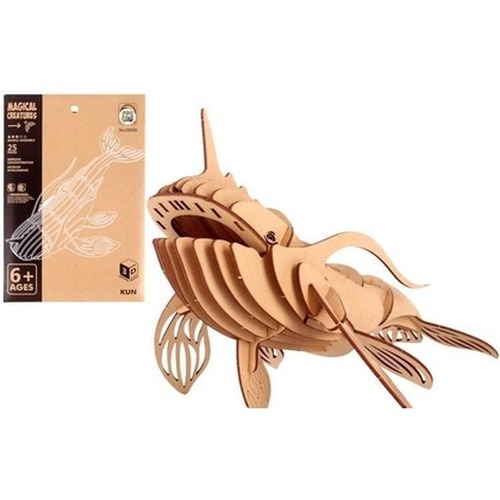 Puzzle drewniane 3D mityczne ryba kun