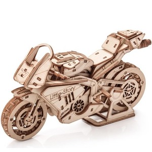 Puzzle drewniane 3D - Motocykl Grand Prix