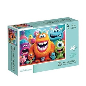 Puzzle drewniane 50 Milliwood Shaggy Monsters