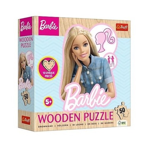 Puzzle drewniane 50 Ulubiona modna Barbie TREFL