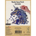 Puzzle drewniane / kolorowe 185 el. - Jednorożec