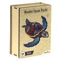 Puzzle drewniane / kolorowe 189 el. - Żółw