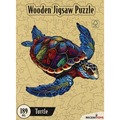 Puzzle drewniane / kolorowe 189 el. - Żółw