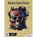 Puzzle drewniane / kolorowe 232 el. - Czaszka