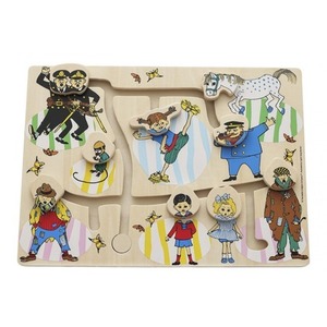 Puzzle drewniane labirynt edukacyjna Pippi