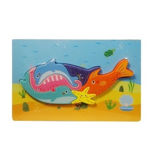 Puzzle drewniane Zwierzęta morskie