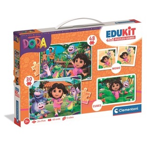 Puzzle+ Gra 4w1 Edukit Dora 18209