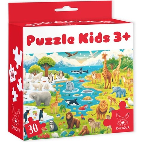Puzzle Kids 3+ Dzikie Zwierzęta 30 elementów