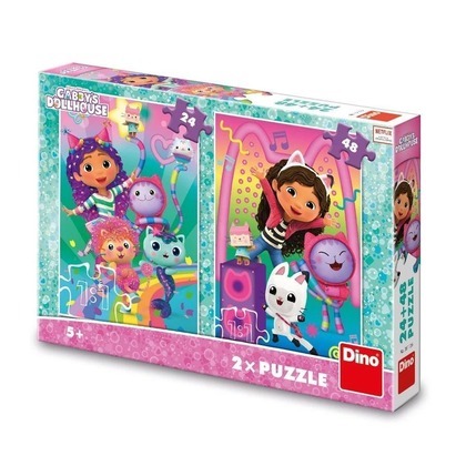 Puzzle Koci Domek Gabi Disco Party 2w1