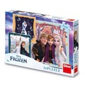 Puzzle Kraina Lodu Radosny Dzień 3x55el