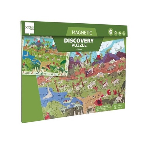Puzzle magnetyczne i gra 2w1 Dinozaury