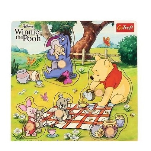 Puzzle mini drewniane - Winnie The Pooh TREFL