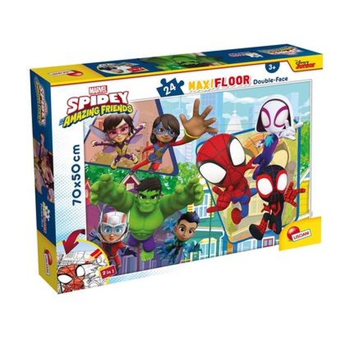 Puzzle podłogowe dwustronne Maxi 24 Spidey