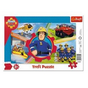 Puzzle ramkowe 15 Dzień Strażaka Sama TREFL