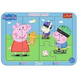 Puzzle ramkowe Baby - Wesoła świnka Peppa TREFL