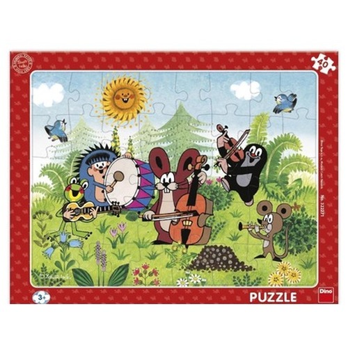 Puzzle ramkowe Krecik Orkiestra 40el
