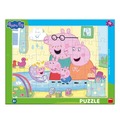 Puzzle ramkowe Świnka Peppa Rodzina 40el