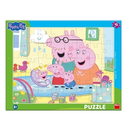 Puzzle ramkowe Świnka Peppa Rodzina 40el