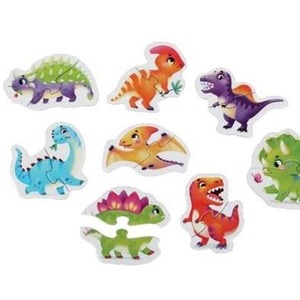 Puzzle szczęśliwe dinozaury