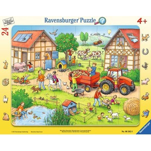 Puzzle w ramce 24 elementy Moja mała farma