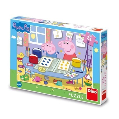 Puzzle Świnka Peppa Artyści 24el