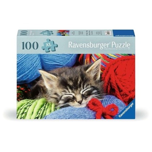 Puzzle XL 100 Kot z włóczką